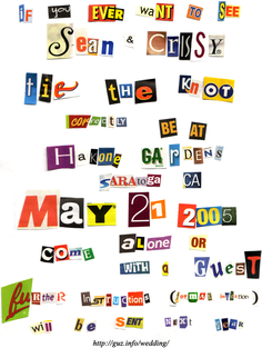 Ransom Note - 300 Cut Out Letters